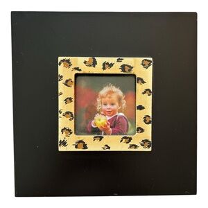 Leopard Print Black Photo Frame 8 x 8